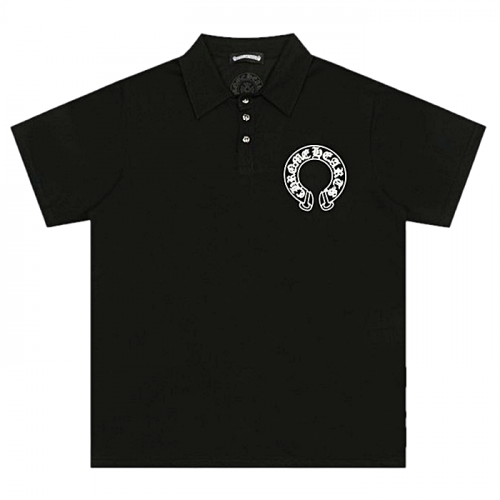 크롬*츠 Chrome hearts 홀스슈로고 숏슬리브 폴로