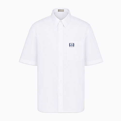 DIOR 꾸뛰르 패치드 숏슬리브 셔츠