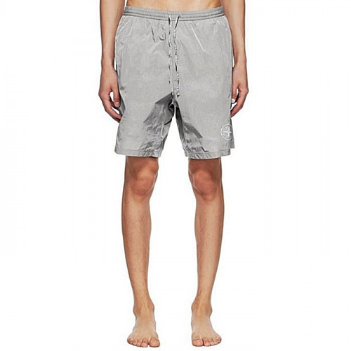 STONE ISLAND 나침반 자수 로고 비치팬츠