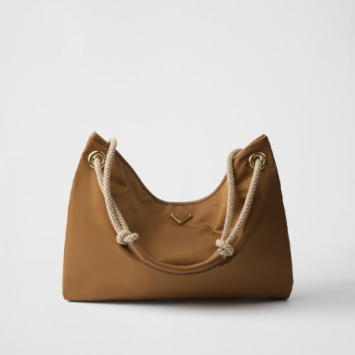 프라다 마리너 리나일론 라지 숄더백 - 브랜디