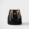 프라다 마리너 스몰 리나일론 버킷 백 - 블랙