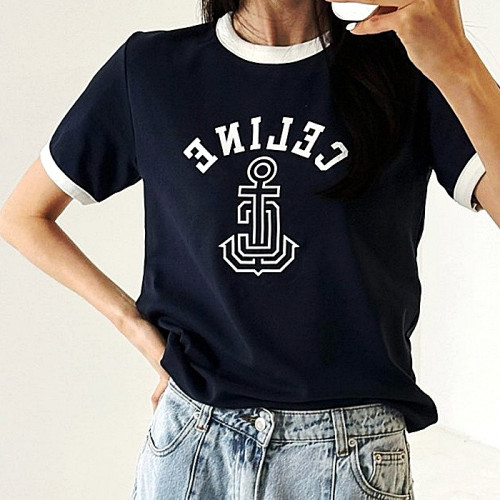 셀린느 CELINE 앵커 로고 티셔츠