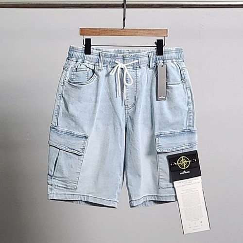 STONE ISLAND 사선포켓 아이스 청반바지