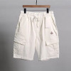몽클*어  로고와펜 화이트 밴딩 카고 반바지