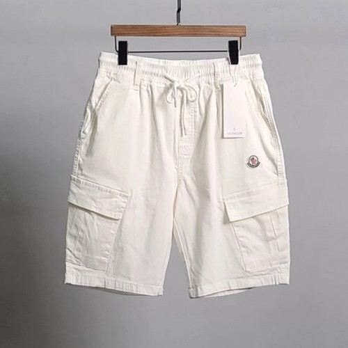 몽클*어  로고와펜 화이트 밴딩 카고 반바지