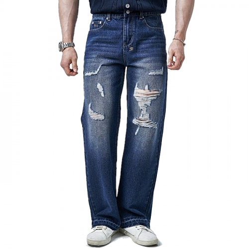 로로피아나 Loro Piana 포인트 포인트 일자 청바지