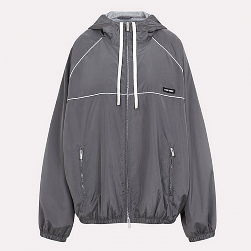 미우 MIUMIU 테크니컬트랙 후디드 자켓