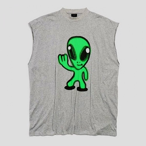 BALENCIAGA 하이데어 드리플리 컷오프 티셔츠