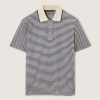 로로피아나 Loro Piana 크레미아 스트라이프 숏슬리브 폴로