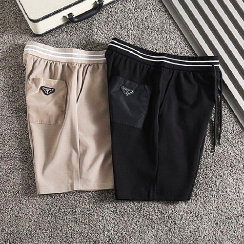 프라다 PRADA 백포켓 포인트로고 하프팬츠