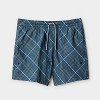 BURBERRY 디아고날 체크드 스윔쇼츠