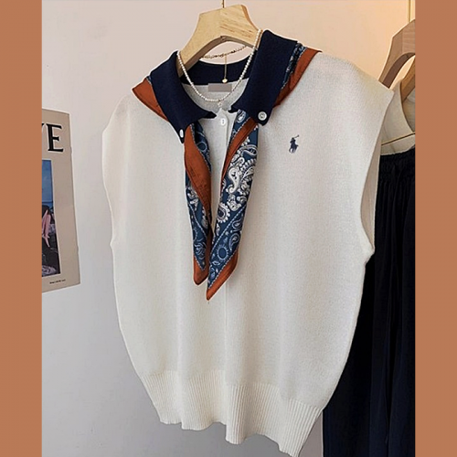 랄프로렌 polo ralphlauren 스카프 카라 니트