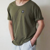 STONE ISLAND 박스U넥 반팔 티셔츠