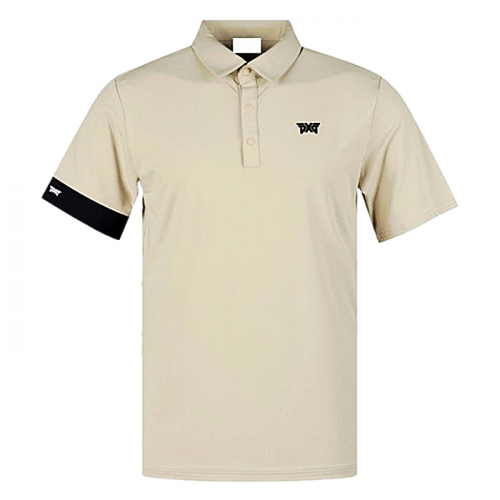 PXG 소매배색 반팔 카라티셔츠