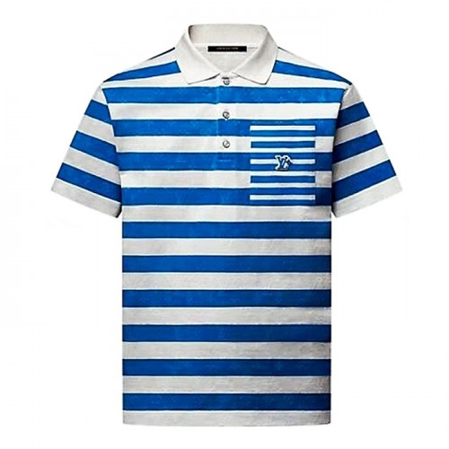 LOUIS VUITTON 모노 스트라이프드 숏슬리브 폴로