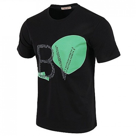 BOTTEGA VENETA 써클 레터링 실켓 티셔츠