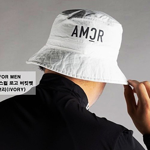 어메이징*리 AMAZING_CRE 입체 스컬 로고 버킷햇
