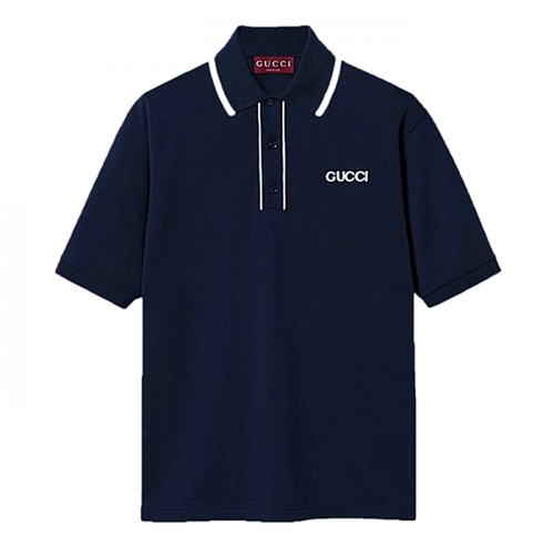 GUCCI 크루즈파이핑 숏슬리브 폴로