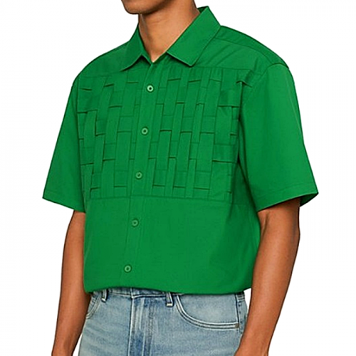 보테가베*타 BOTTEGA VENETA 체크포인트 반팔셔츠