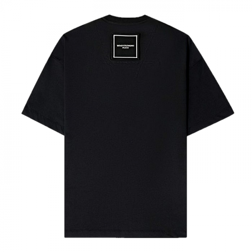 WOOYOUNGMI 벨크로 더블 패치드 티셔츠