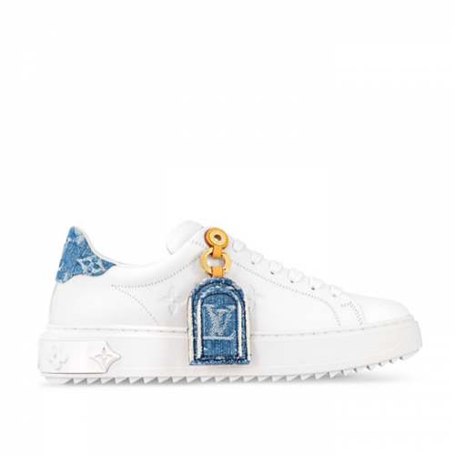 LOUIS VUITTON 타임 아웃 스니커즈 - 블루탭