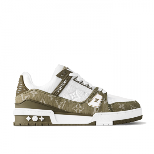 LOUIS VUITTON LV 트레이너 스니커즈 - 카키그린
