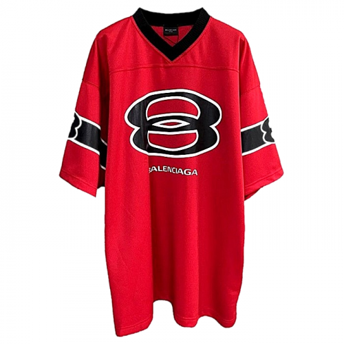 BALENCIAGA 아메리칸 풋볼 저지 티셔츠