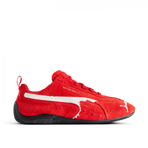 BALENCIAGA x PUMA 스피드캣 스웨이드 스니커즈 - 레드