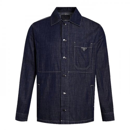 PRADA 브레스티드 데님자켓