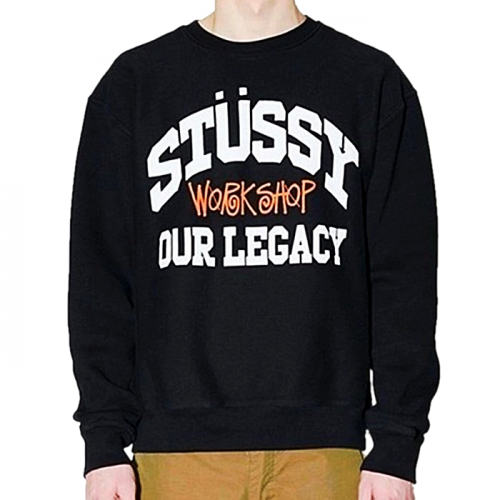 스투시 x 아워레거리 컬리지 맨투맨