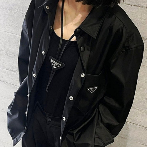 프라다 PRADA 나일론 셔츠 자켓