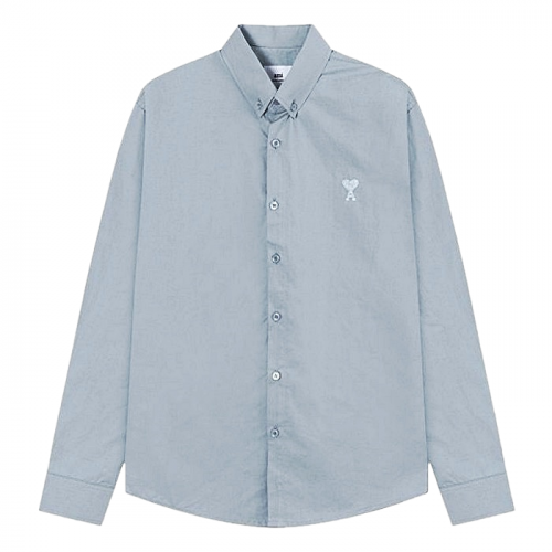 아미 AMI 톤온톤 하트 코튼 클래식 셔츠