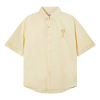아미 AMI 톤온톤 빅 하트 숏슬리브 셔츠