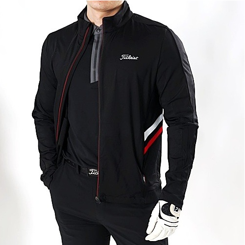 타이틀리*트 백 레터링 허리두줄 집업