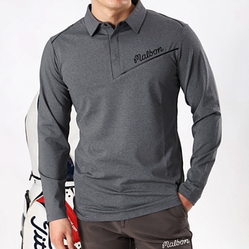 말본 MALBON 블랙테잎 스판 긴팔