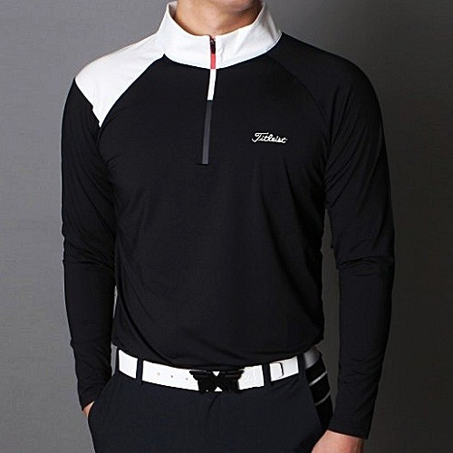 타이틀리스트 TITLEIST 어깨 배색 반집업