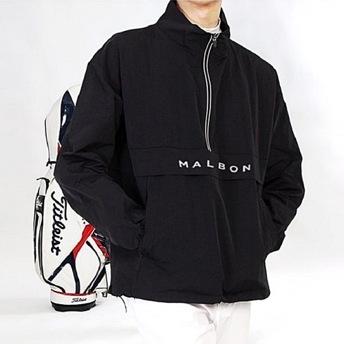 말본 MALBON 스크립트 아노락 집업