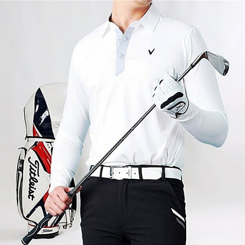 캘러웨이 CALLAWAY 단추배색 티셔츠