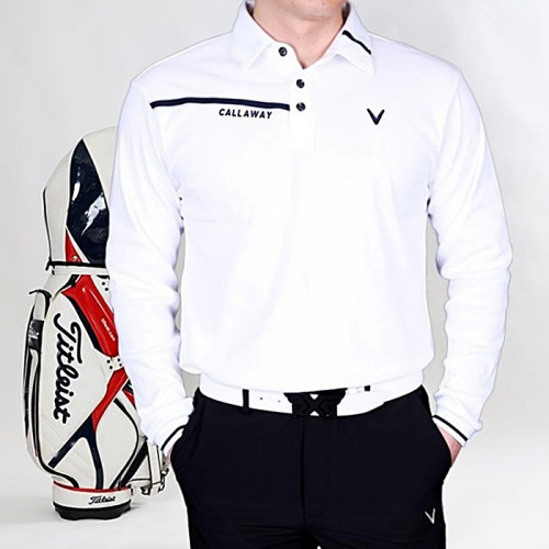 캘러웨이 CALLAWAY 레터링 면 카라티셔츠