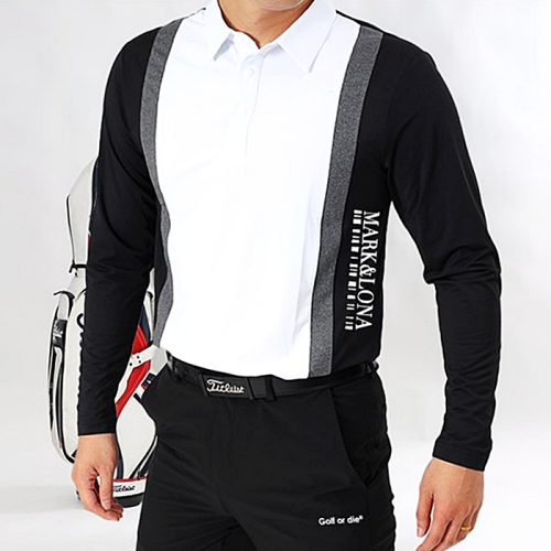 마크앤로나 MARK & LONA 삼색배색 롱슬리브