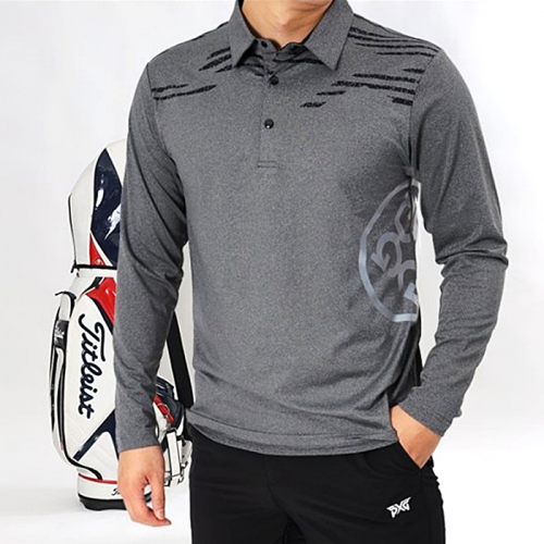 지포어 G/FORE 웨이브 사이드로고 롱슬리브