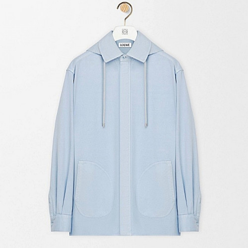 로에베 LOEWE 코튼 소재의 후드 오버셔츠
