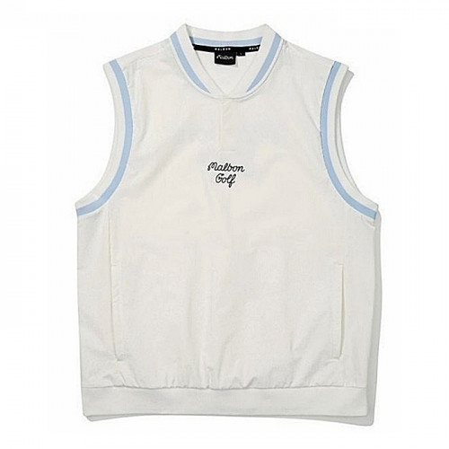 말본 MALBON 헨리넥 우븐 베스트