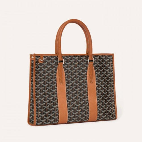 고야드 모르방 도큐먼트 케이스 서류가방 토트백(2color)-  블랙 , 블랙/브라운