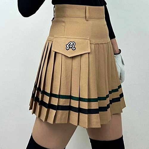 MALBON 원포켓 두줄 스커트