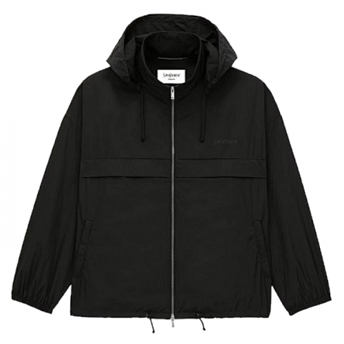 세인트로랑 SAINT LAURENT 서지로고드 워터프루프 자켓