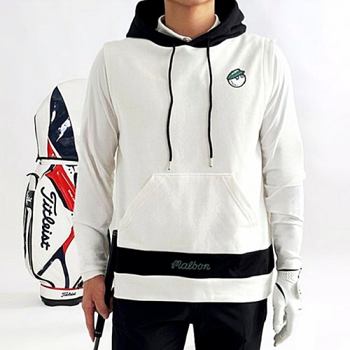 말본 MALBON 후드 라인 조끼