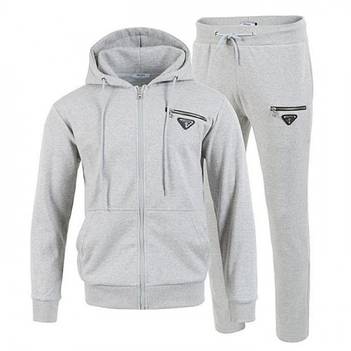 PRADA 지퍼 로고 후드 집업 SET