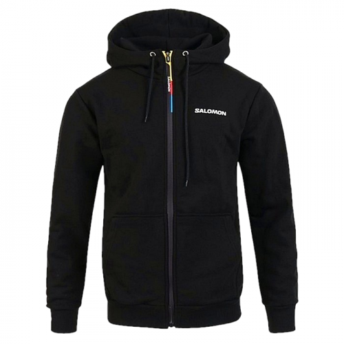 SALOMON 로고 나염 후드 집업