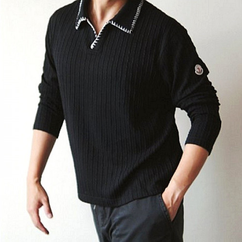 몽클레어 MONCLER 스티치 카라니트